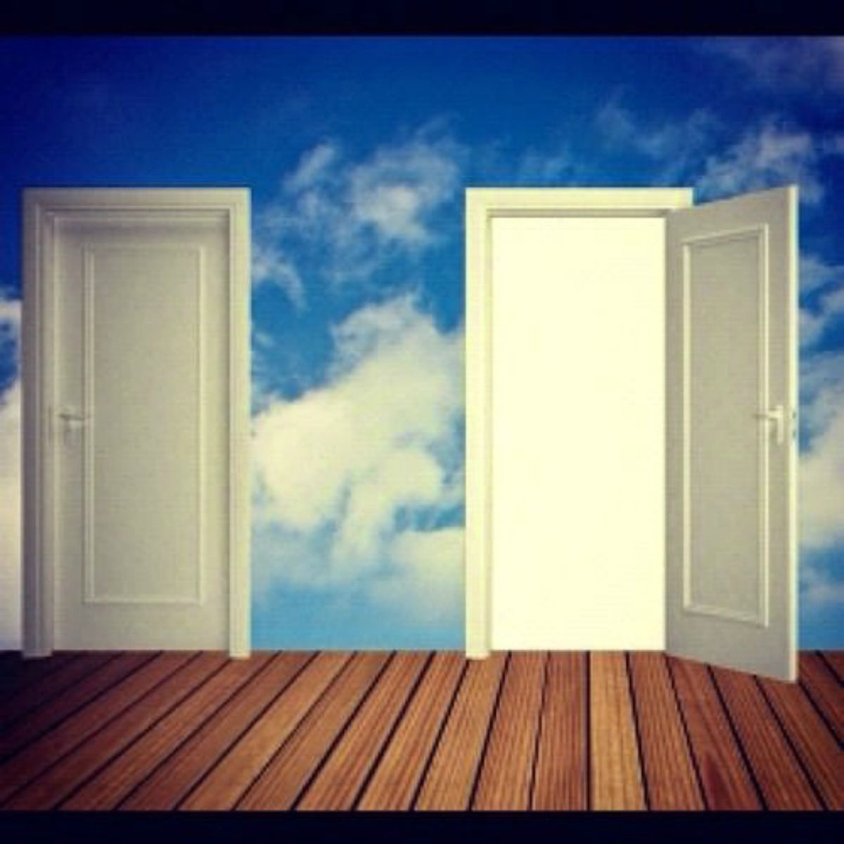 one door door opens
