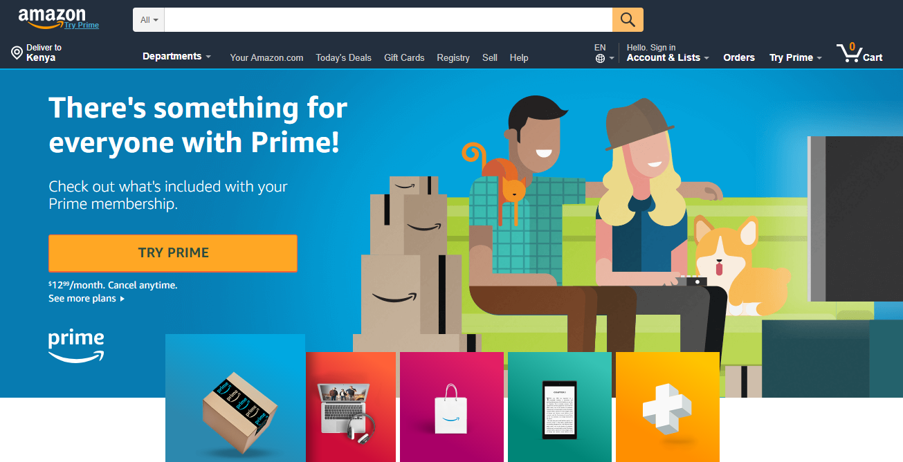 100 subscriptions site-Amazon Prime