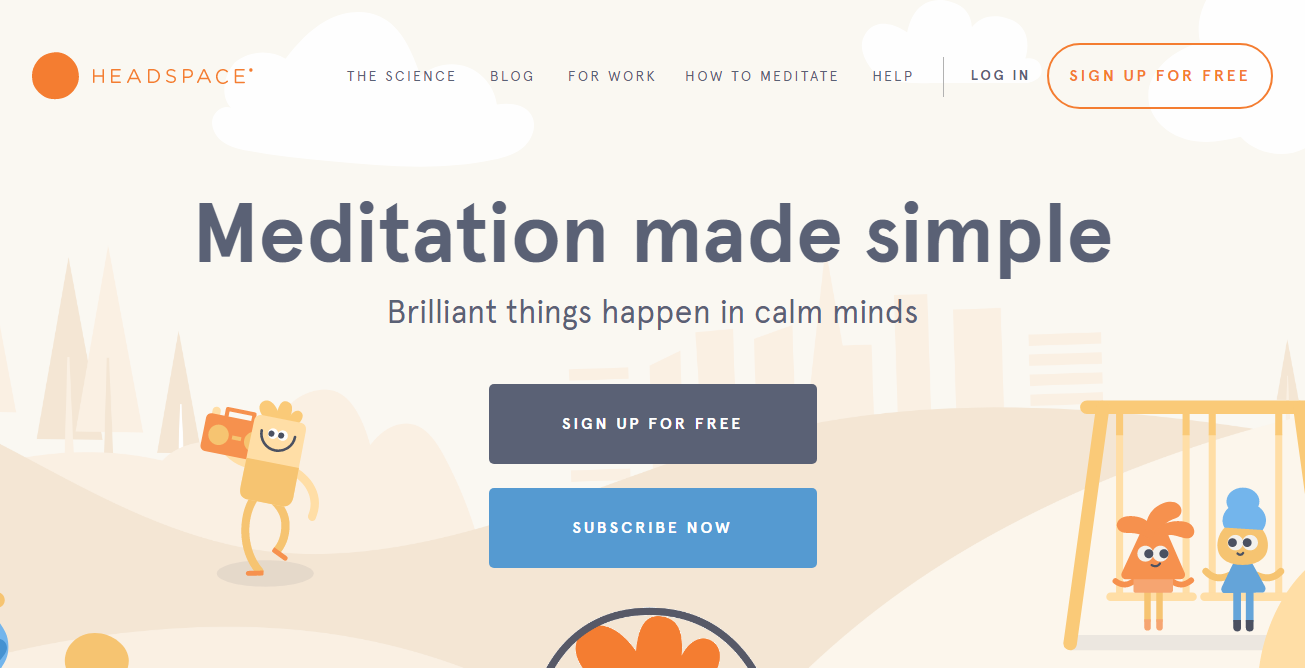 100 subscriptions site-Headspace