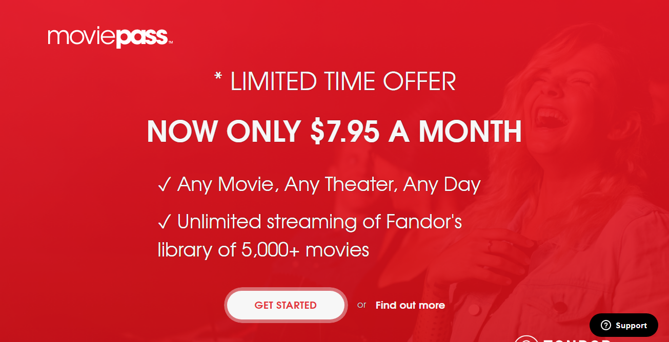100 subscriptions site-Moviepass