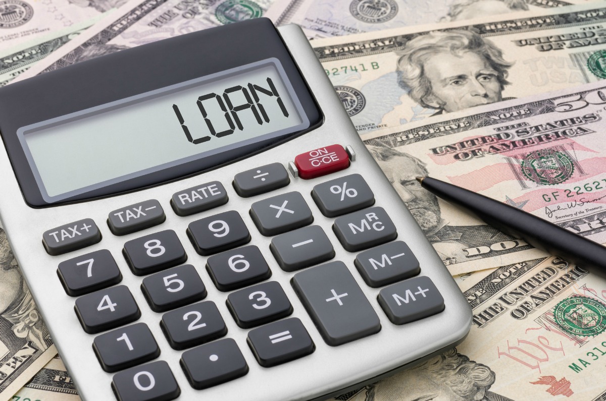 Calculator with money - Loan